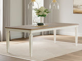 Realyn Chipped White Dining Table and 4 Chairs from Ashley - Luna Furniture