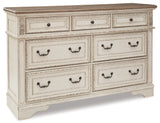 Realyn Chipped White Full Panel Bed with Dresser from Ashley - Luna Furniture