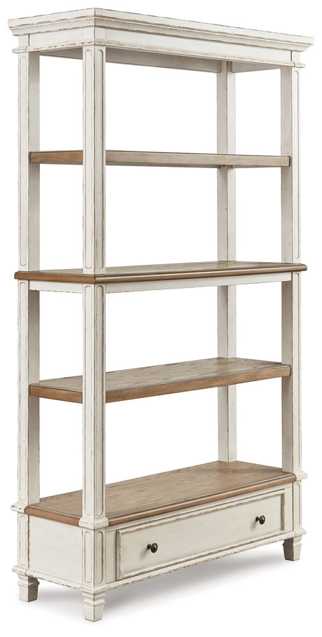 Realyn Lift-top Desk, L-shaped Desk and 4 Bookcases from Ashley - Luna Furniture