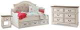 Realyn Twin Storage Daybed, Dresser and Nightstand from Ashley - Luna Furniture