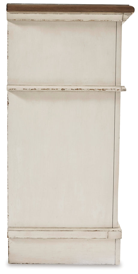 Realyn Two-tone Full Upholstered Panel Bed with Dresser from Ashley - Luna Furniture