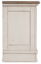 Realyn Two-tone King Panel Bed, Vanity, Chest and 2 Nightstands from Ashley - Luna Furniture