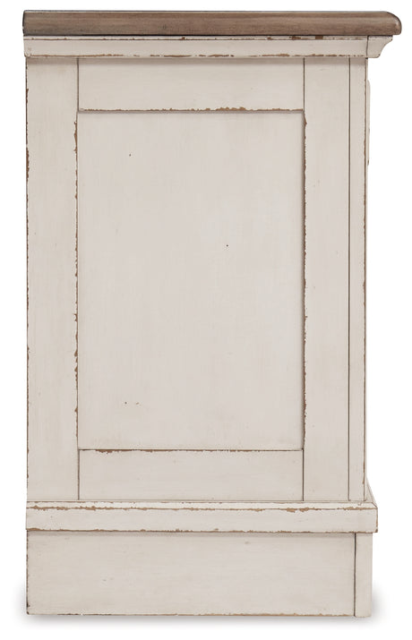 Realyn Two-tone Twin Panel Bed, Dresser, Mirror, Chest and Nightstand from Ashley - Luna Furniture