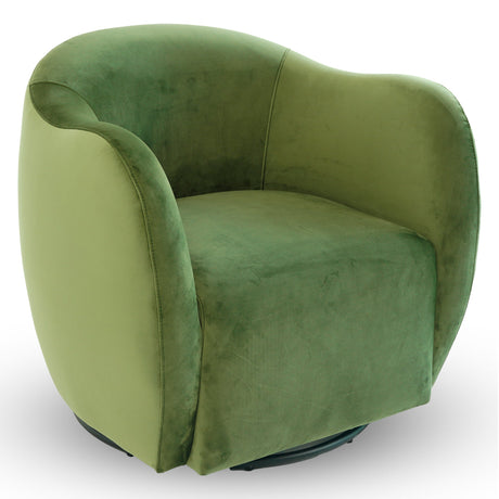 Renee Green Velvet Swivel Chair from Midinmod - Luna Furniture