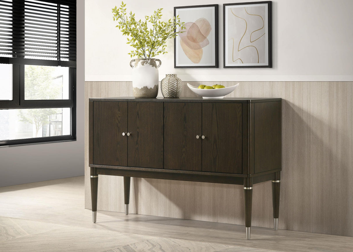 Reseda Ash Brown 4-Door Dining Sideboard Server from Coaster - Luna Furniture