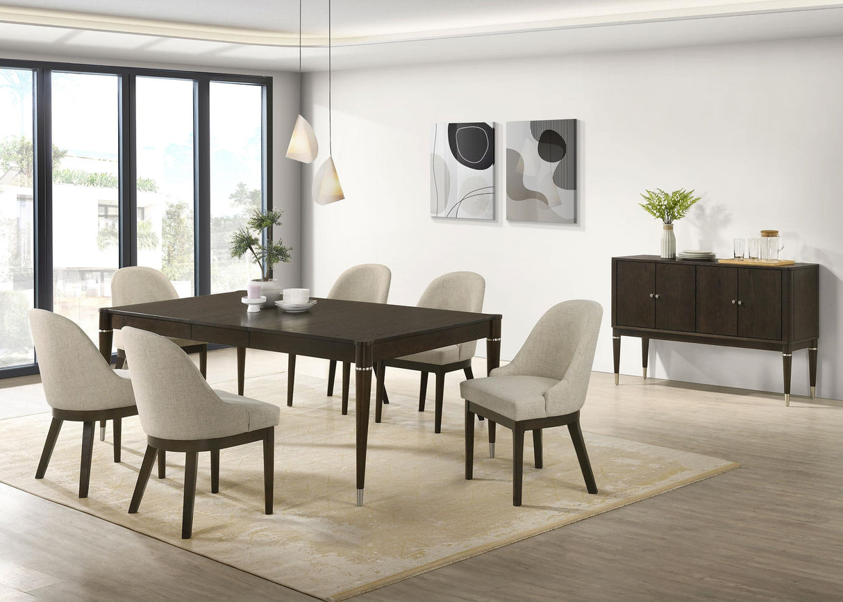 Reseda Ash Brown 8-piece Dining Set With Sideboard from Coaster - Luna Furniture