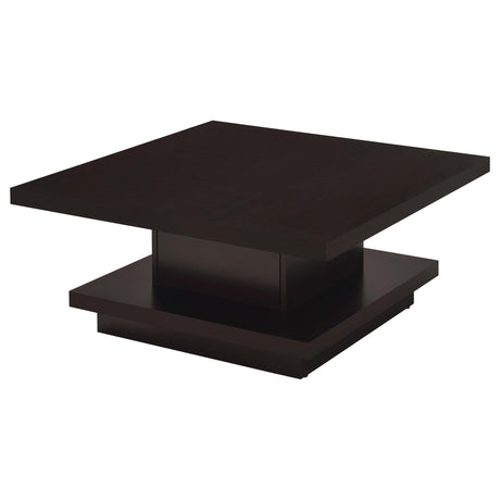 Reston Cappuccino 3-Piece Square Coffee and End Table Set from Coaster - Luna Furniture