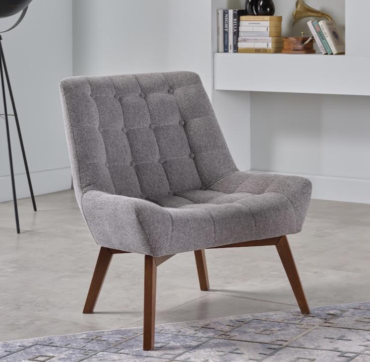Revere Grey Accent Chair from Bellona - Luna Furniture