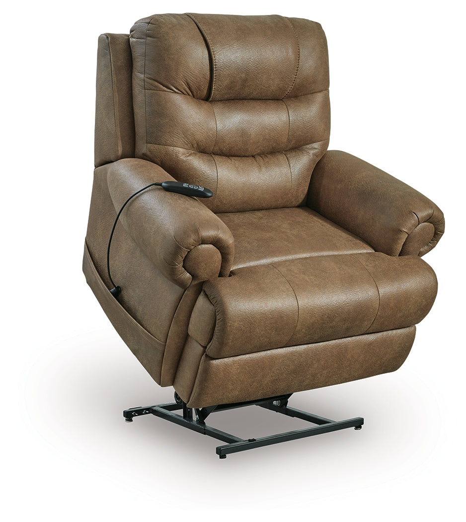 Revived and Restored Earth Power Lift Recliner from Ashley - Luna Furniture