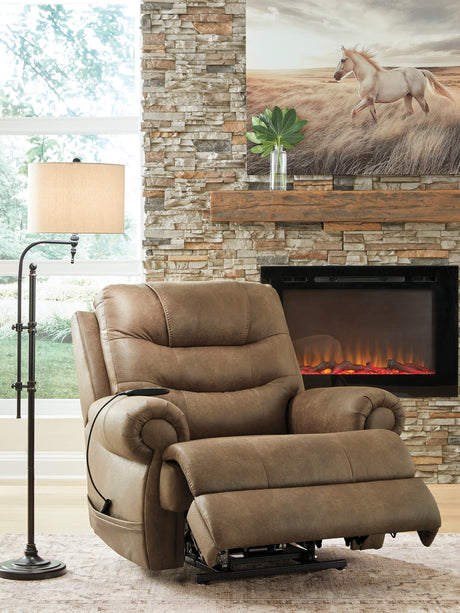 Revived and Restored Earth Power Lift Recliner from Ashley - Luna Furniture
