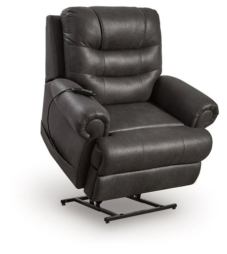 Revived and Restored Granite Power Lift Recliner from Ashley - Luna Furniture