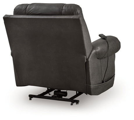 Revived and Restored Granite Power Lift Recliner from Ashley - Luna Furniture