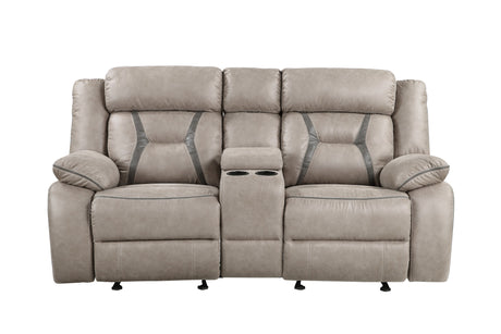 Tyson Gray Reclining Glider Console Loveseat from Steve Silver - Luna Furniture