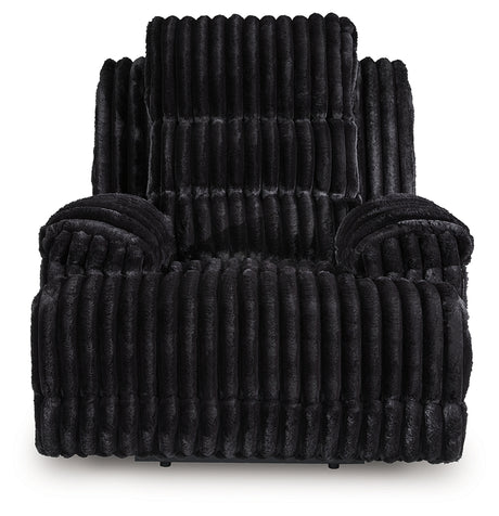 Rhine Falls Black Power Reclining Sofa and Power Recliner from Ashley - Luna Furniture