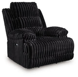 Rhine Falls Black Power Reclining Sofa and Power Recliner from Ashley - Luna Furniture