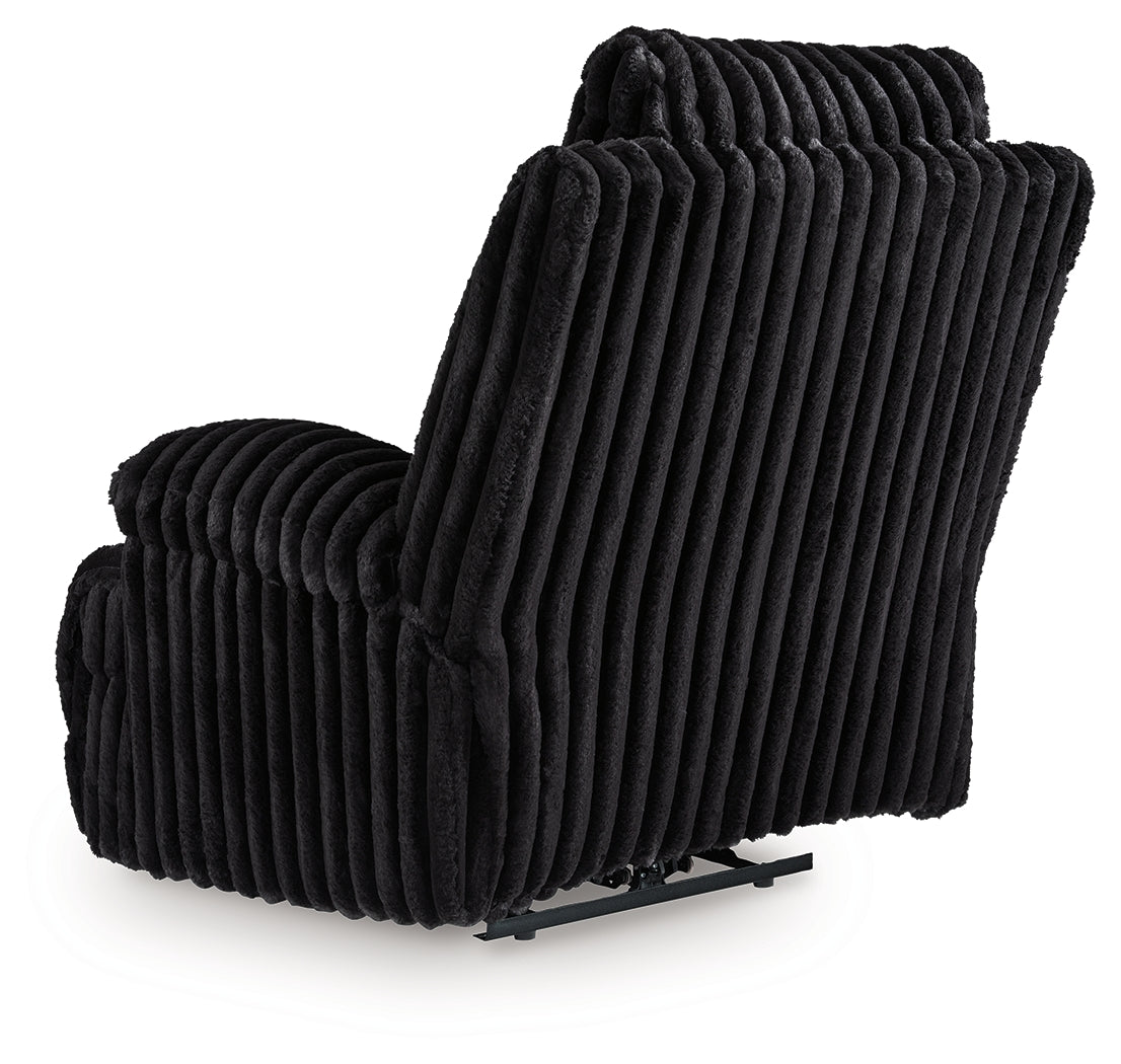 Rhine Falls Black Power Reclining Sofa and Power Recliner from Ashley - Luna Furniture