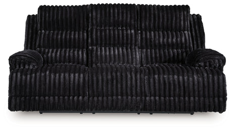 Rhine Falls Black Power Reclining Sofa and Power Recliner from Ashley - Luna Furniture