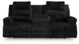 Rhine Falls Black Power Reclining Sofa and Power Recliner from Ashley - Luna Furniture