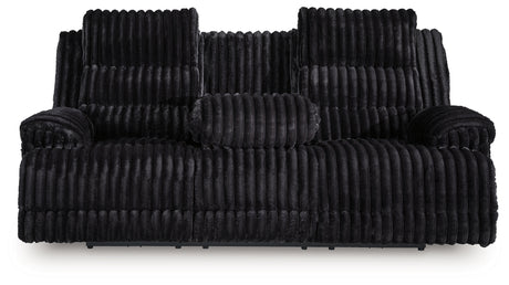 Rhine Falls Black Power Reclining Sofa and Power Recliner from Ashley - Luna Furniture