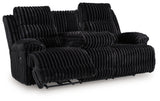 Rhine Falls Black Power Reclining Sofa and Power Recliner from Ashley - Luna Furniture