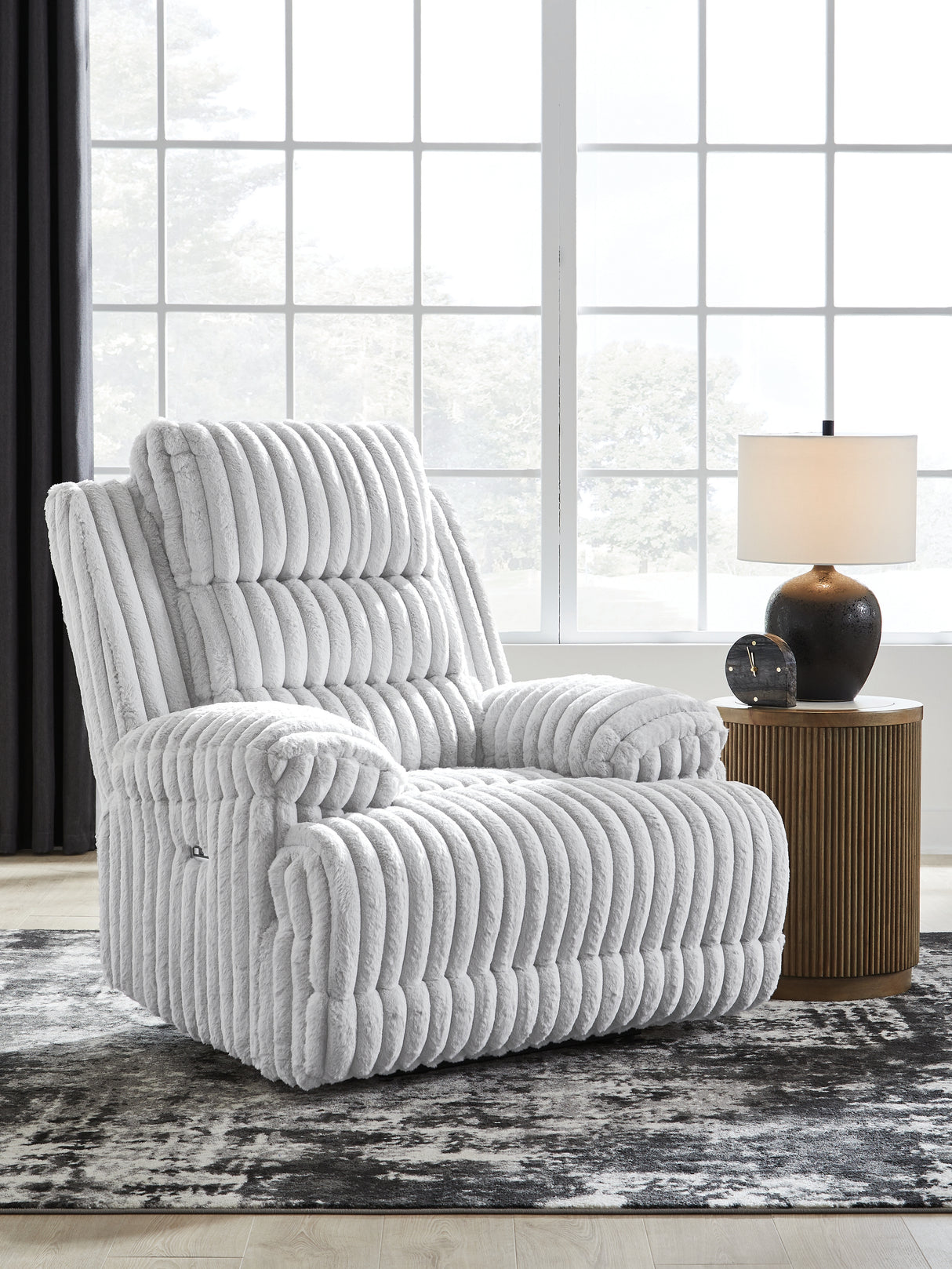 Rhines Falls Alloy Power Recliner from Ashley - Luna Furniture