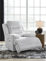 Rhines Falls Alloy Power Recliner from Ashley - Luna Furniture