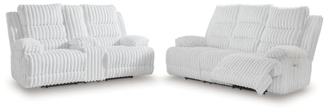 Rhines Falls Alloy Power Reclining Living Room Set from Ashley - Luna Furniture