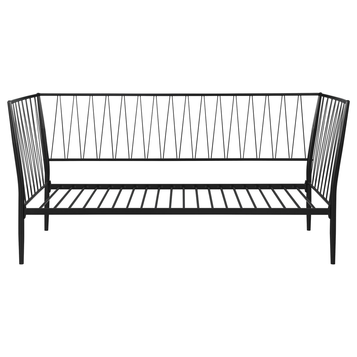 Richland Metal Twin Daybed Bed Frame Matte Black from Coaster - Luna Furniture