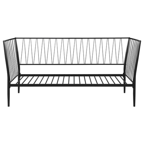 Richland Matte Black Twin Metal Daybed Frame from Coaster - Luna Furniture