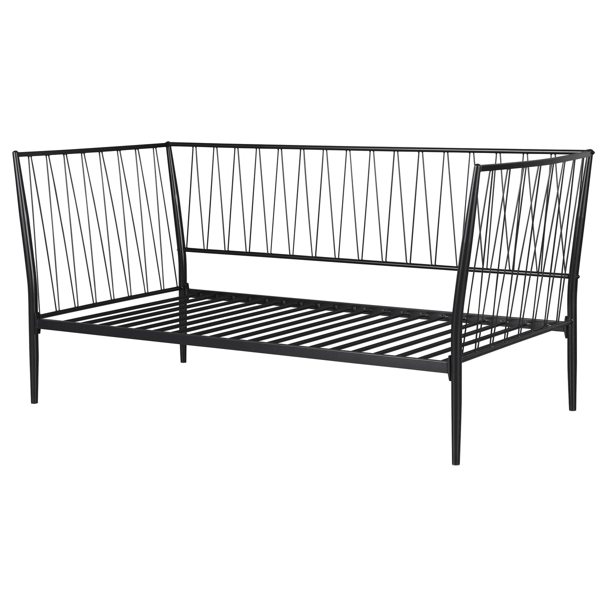 Richland Metal Twin Daybed Bed Frame Matte Black from Coaster - Luna Furniture