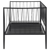 Richland Metal Twin Daybed Bed Frame Matte Black from Coaster - Luna Furniture
