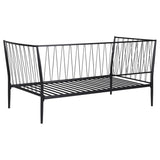 Richland Metal Twin Daybed Bed Frame Matte Black from Coaster - Luna Furniture