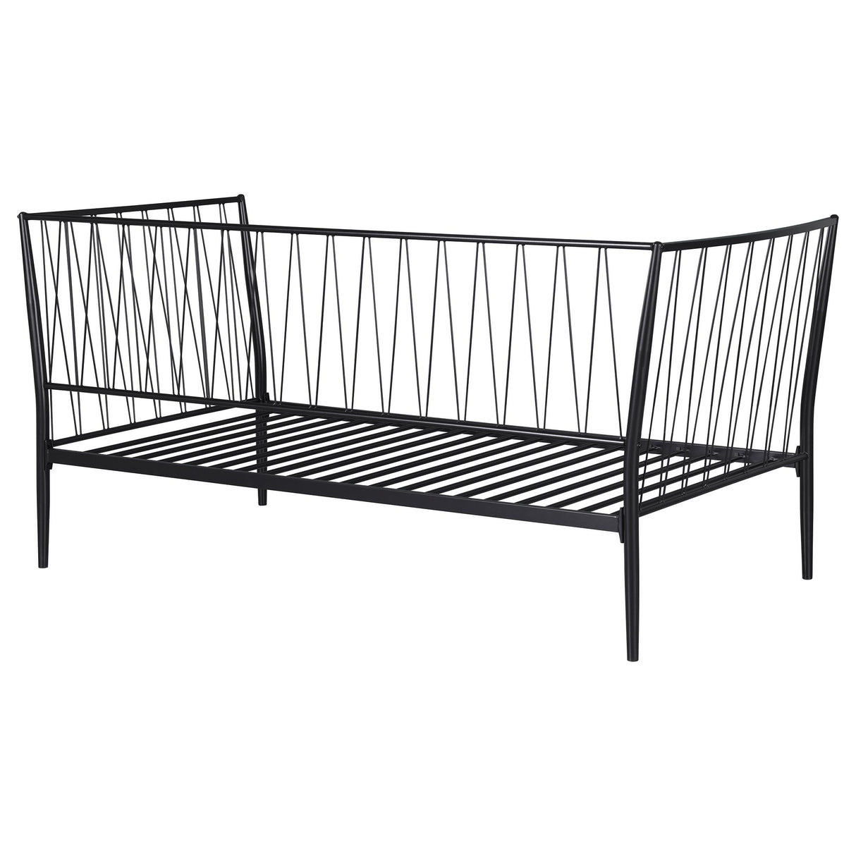 Richland Metal Twin Daybed Bed Frame Matte Black from Coaster - Luna Furniture
