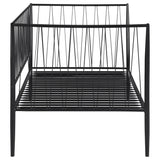 Richland Metal Twin Daybed Bed Frame Matte Black from Coaster - Luna Furniture