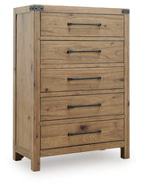 Ridgester Light Brown Chest of Drawers from Ashley - Luna Furniture
