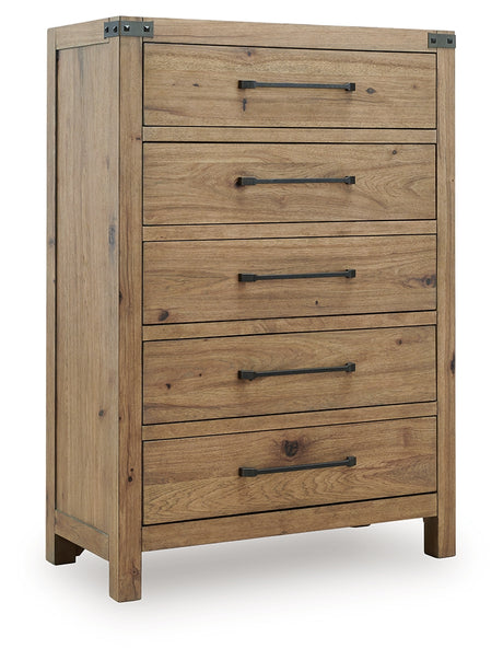 Ridgester Light Brown Chest of Drawers from Ashley Furniture - Luna Furniture