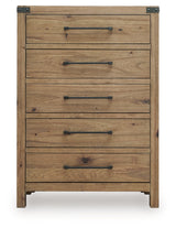 Ridgester Light Brown Chest of Drawers from Ashley - Luna Furniture