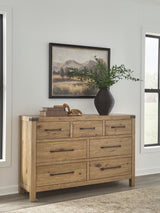 Ridgester Light Brown Dresser from Ashley - Luna Furniture