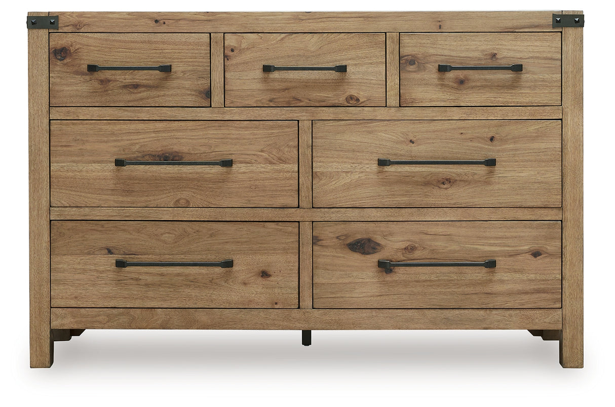Ridgester Light Brown Dresser from Ashley - Luna Furniture