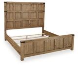 Ridgester Light Brown King Panel Bed from Ashley - Luna Furniture