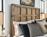 Ridgester Light Brown King Panel Bed from Ashley - Luna Furniture