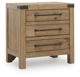 Ridgester Light Brown Nightstand from Ashley - Luna Furniture