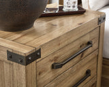 Ridgester Light Brown Nightstand from Ashley - Luna Furniture