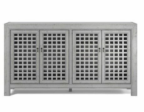 Rio Gray 4-Door Accent Cabinet from Steve Silver - Luna Furniture