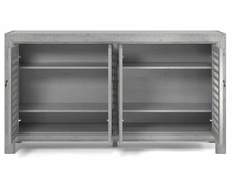 Rio Gray 4-Door Accent Cabinet from Steve Silver - Luna Furniture