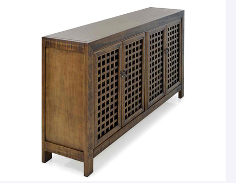Rio Mocha 4-Door Accent Cabinet from Steve Silver - Luna Furniture
