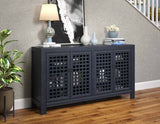 Rio Navy 4-Door Accent Cabinet from Steve Silver - Luna Furniture