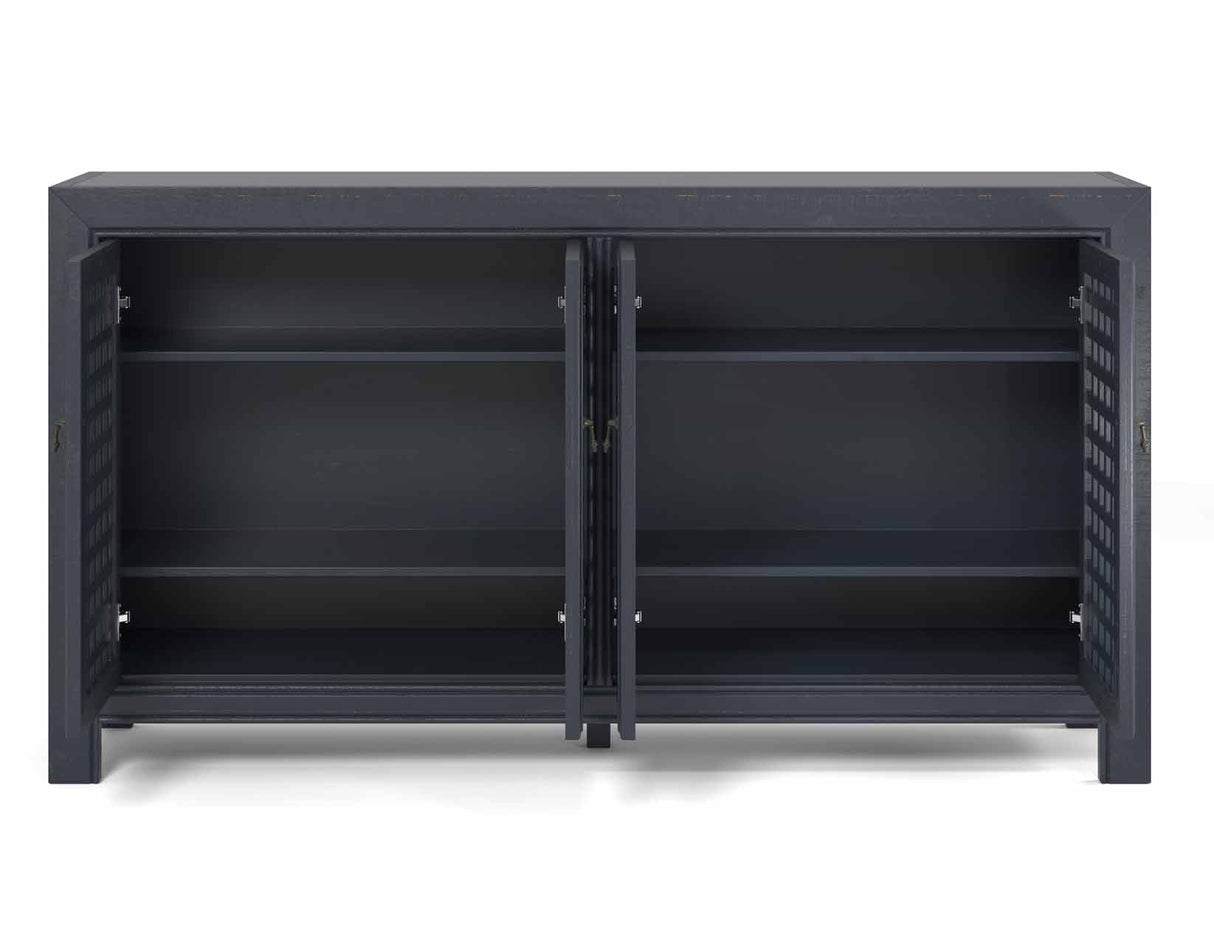 Rio Navy 4-Door Accent Cabinet from Steve Silver - Luna Furniture