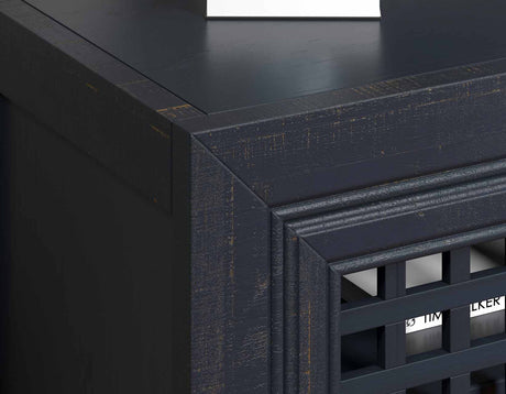 Rio Navy 4-Door Accent Cabinet from Steve Silver - Luna Furniture