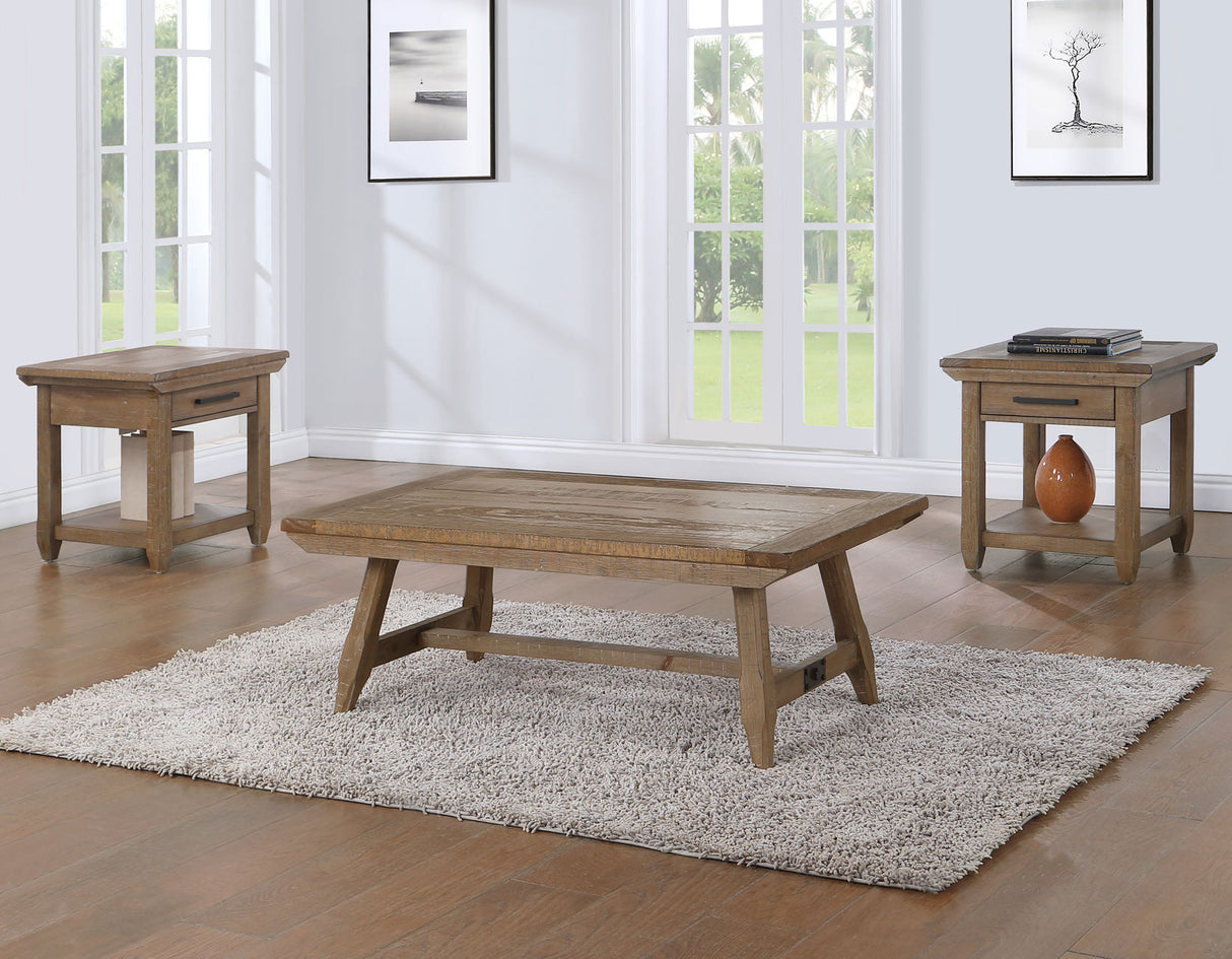 Riverdale Driftwood 3-Piece Occasional Table Set from Steve Silver - Luna Furniture